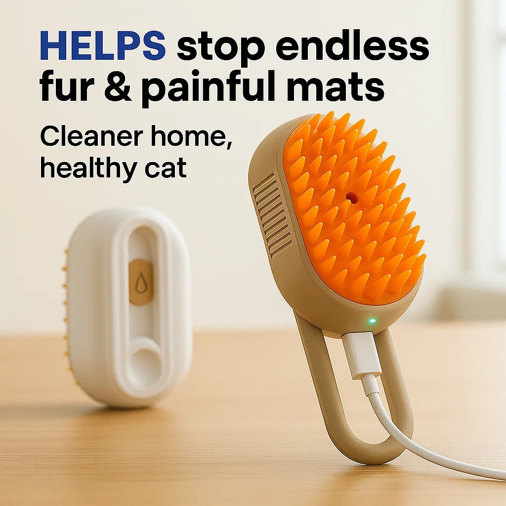 WhisperMist Pro Anti-Shed Grooming Brush