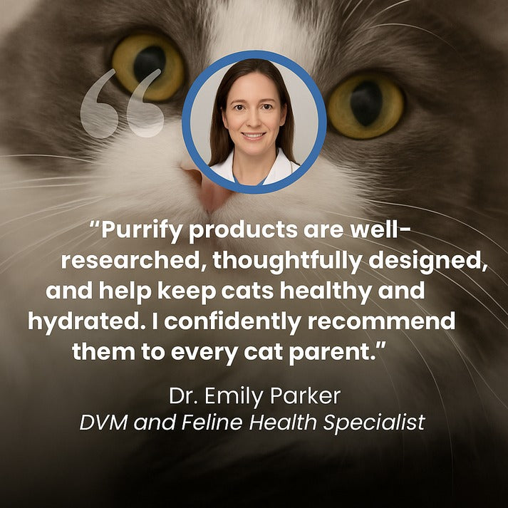 Protect your cat from dehydration and urinary emergencies with Purrify