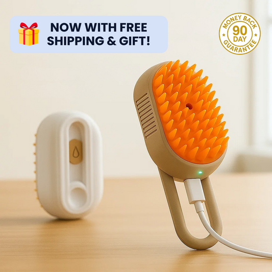 WhisperMist Pro Anti-Shed Grooming Brush
